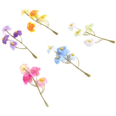 绢花客厅小兰花diy手工配件材料