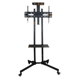 32-65英寸电视落地移动支架带上下托盘便捷带轮推车高度可调稳固
