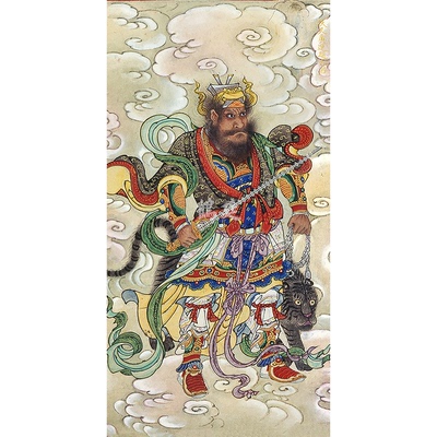 明代水陆画扶天广运赵天君赵公明赵元帅明代画水陆画
