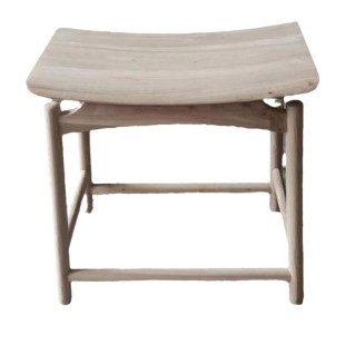 北榆木全实木方凳白茬坯凳子板凳简约矮凳换鞋凳家用鼓凳圆凳琴凳