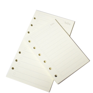 A5 A6 活页本替芯6孔A7 A9通用彩色创意手帐本FC活页内芯A7