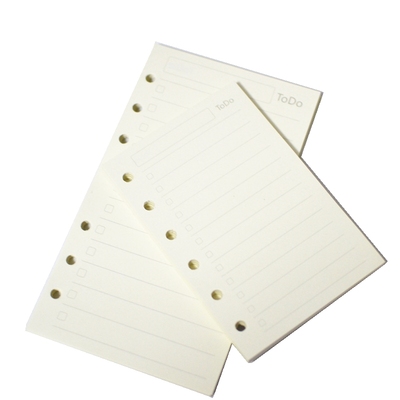 日程本6孔通用彩色手帐活页内芯