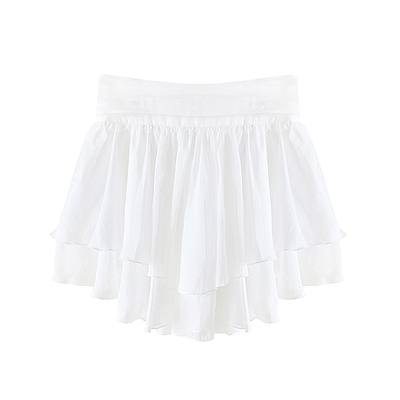 短裙A型纯欲风不规则网纱半身裙