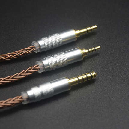 八股镀银线平衡转接头 4.4公转3.5立体母 2.5平衡母 6.5mm母 卡龙