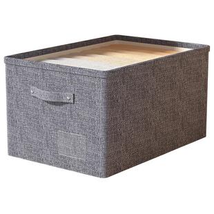 棉麻加厚衣柜衣服收纳箱家用衣物裤子可折叠筐学生宿舍杂物整理盒