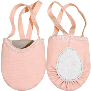 艺术体操鞋专业半脚鞋成人艺体半掌舞鞋足尖鞋儿童男女半截练功鞋