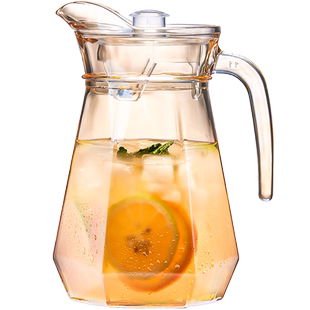 加厚玻璃水壶耐高温大容量装水瓶凉白开水杯冷水壶玻璃花茶壶家用