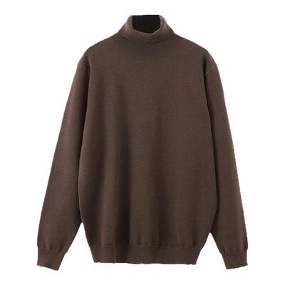 续点「可机洗绵羊毛」高领毛衣男