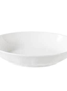 顺祥陶瓷纯白盘子家用菜盘平盘甜品盘高级感意面盘西餐盘套装餐具