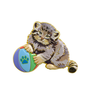 兔狲猞猁野牦牛浮雕金属徽章冰箱贴两用款西宁野生动物园生态文创