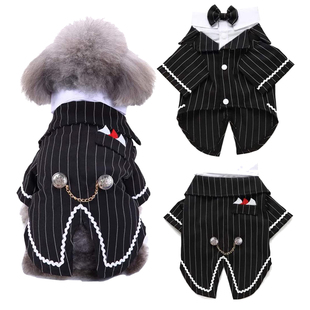 出口欧美原款 狗狗猫咪西装婚礼衣服 宠物燕尾服西服结婚生日礼服