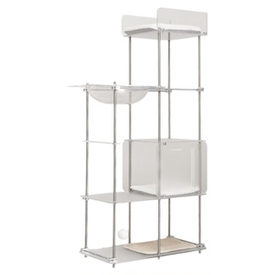 喵趣梦想家大型亚克力光轴猫爬架稳固不晃猫窝一体不占地易清洁