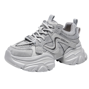 戈美其商场同款老爹鞋女厚底增高运动鞋小个子显高休闲鞋系带女鞋