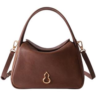 【戛纳同款】BAMPO半坡圆满包小号 头层牛皮菜篮子包新植鞣皮斜挎