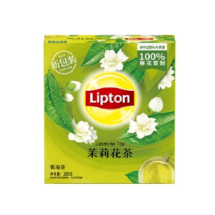 立顿茉莉花茶传统窨制独特双囊设计快速出味一芽两三叶鲜灵甘润