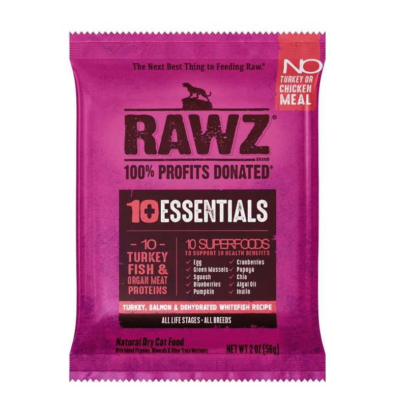 天猫U先全球新品rawz十益臻猫全价膨化粮