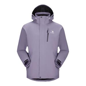 【凝夜紫】骆驼3514系列冲锋衣男女三合一户外防水登山服紫色外套