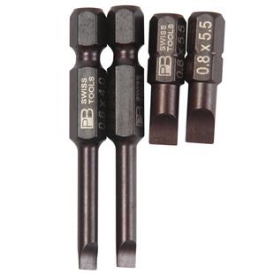 瑞士PB进口一字批头高硬度电动螺丝刀超硬加长电批风批冲击起子头