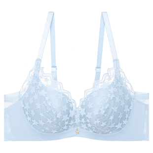 爱美丽IMIS内衣无钢圈聚拢蕾丝3/4水滴杯中厚模杯文胸IM17BDW1