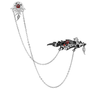 YGPM花羽学生羽毛胸针高档精致时尚设计感小众女款西装点缀配饰品