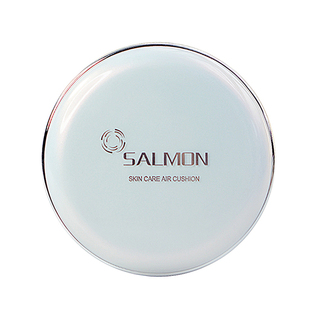 无暇牛奶肌~日本Salmon鲑鱼幻彩无暇气垫新版粉底CC遮瑕二奶霜
