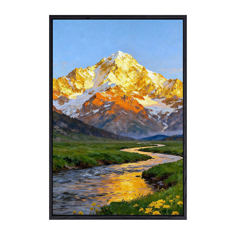 日照金山diy数字油画手工填色画