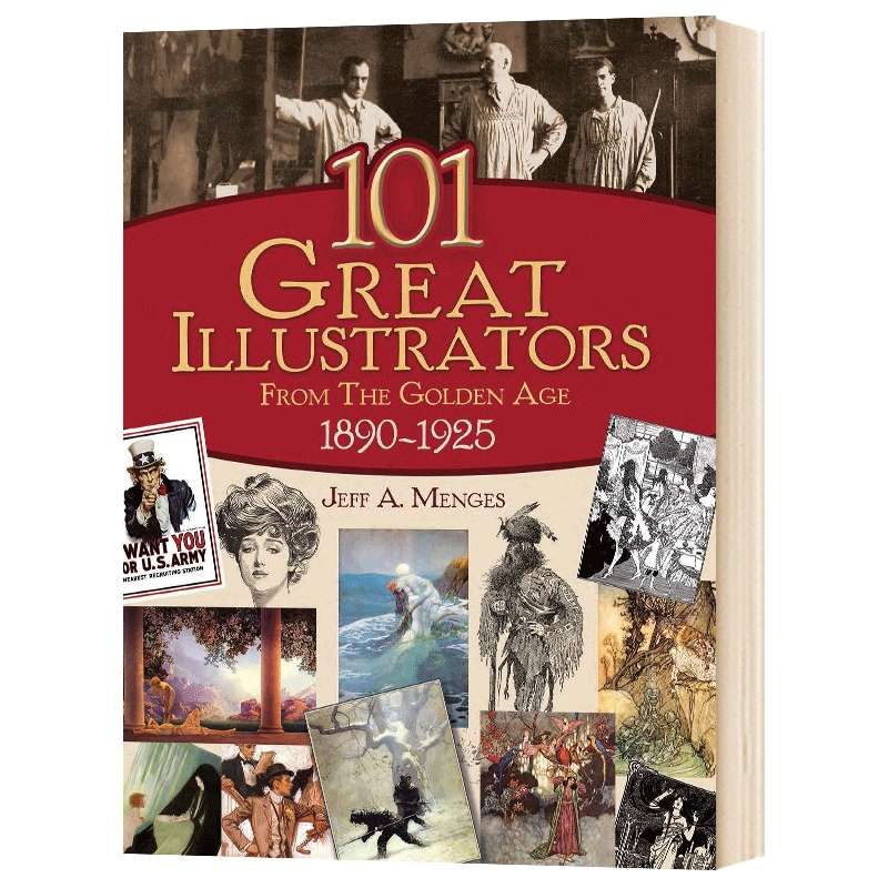 101位黄金时代插画家 英文原版 101 Great Illustrators from the Golden Age 1890-1925 英文版进口原版英语书籍