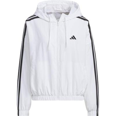 Adidas/阿迪达斯官方正品W 3S WV WB女士运动短款条纹外套JZ2161