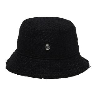BAPE BLACK X NEW ERA联名配饰猿人徽标花呢编织渔夫帽181904M