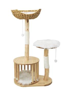 UHomePets全实木猫树猫爬架猫窝