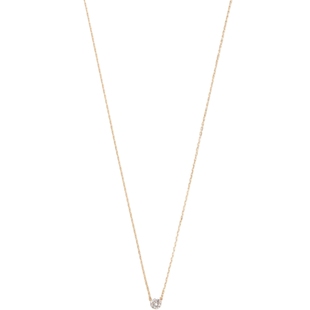 新年礼物agete/阿卡朵【一滴泪】若隐若现天然钻石18K金项链合集