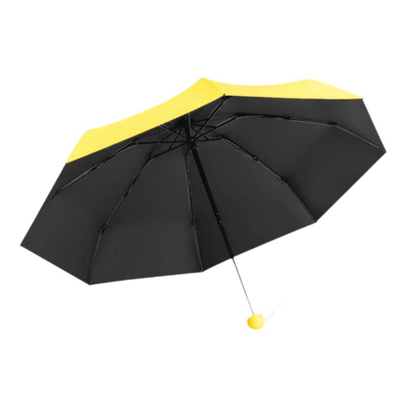 其他晴雨伞黑胶五折伞