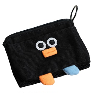 romane同款卡通折叠零钱包可装硬币夹卡片分类收纳便携小包