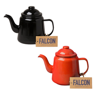 茶茶向上 英国Falcon多色复古ins风欧式手工搪瓷茶壶1L咖啡壶水壶