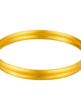 泥鳅背黄金手镯999足金轮胎手镯