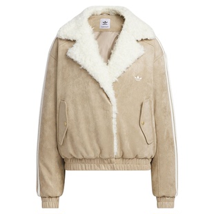 adidas阿迪达斯三叶草棉服女款25新款保暖运动外套JL8438/JL8439