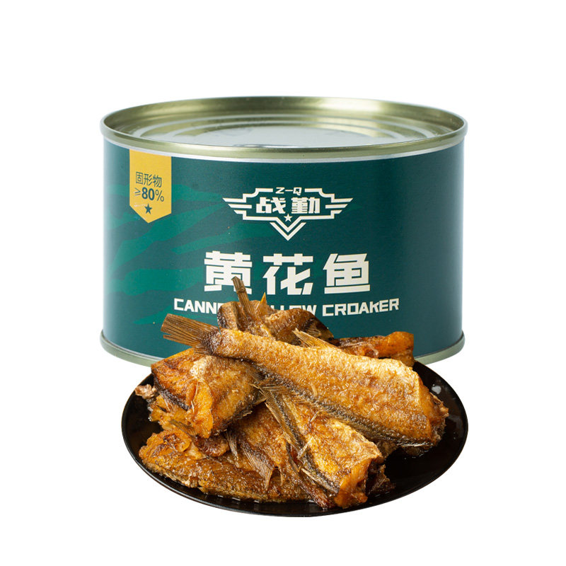 战勤品牌鱼骨酥香300g黄花鱼罐头