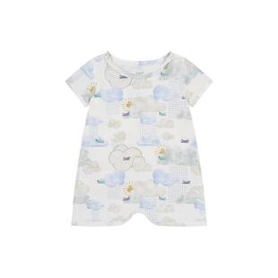 Nest Designs婴儿套头连体衣春夏宝宝短袖衣服哈衣爬服儿童家居服