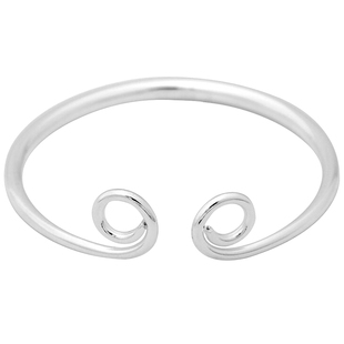 原创简约设计S925纯银孙悟空紧箍咒手工开口手镯手环男女百搭镯子