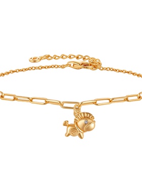 JAY萌趣金色小马手链送女友