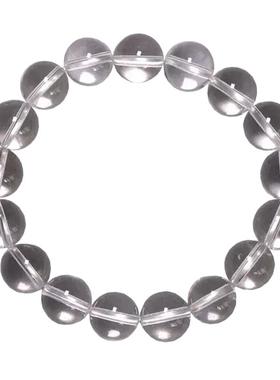 白水晶手链手串 男女款单圈佛珠手串转运饰品