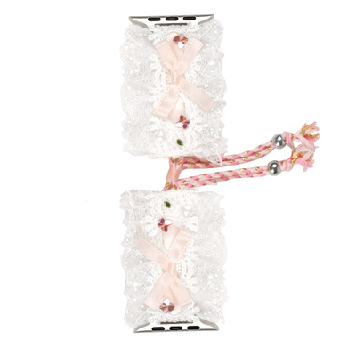 UHADA新款蕾丝拉绳表带创意女生