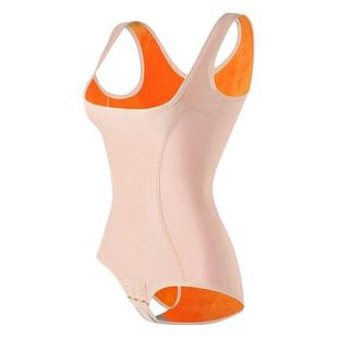 新款大红色塑身连女秋冬季加绒保暖背心收腹束腰束身提臀美连体衣