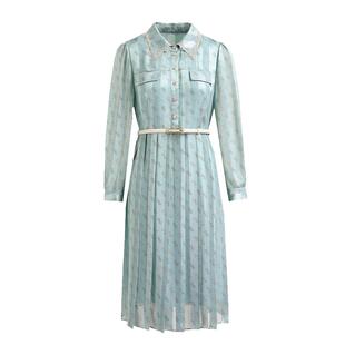 【明星同款】乔万尼连衣裙高级感新款女法式显瘦气质长袖EF3E853