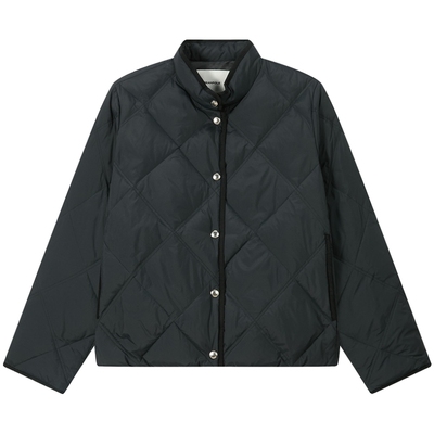 滨波女士立领优雅风轻薄羽绒服