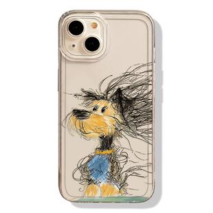 凌乱小狗手机壳适用苹果15炸毛16/iphone14promax搞怪13趣味12mini可爱11新款x/8plus简约17男女xs透明7套xr