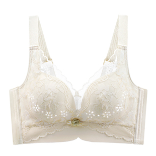 夏季薄款透气小胸聚拢内衣女无钢圈超薄洞洞杯收副乳防下垂文胸罩