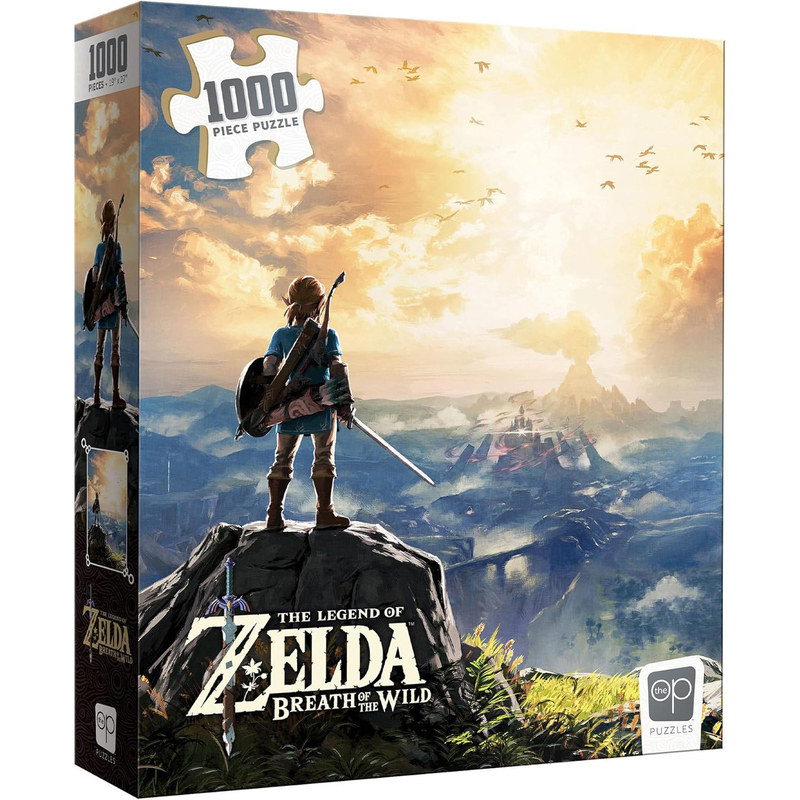 塞尔达传说旷野之息王国之泪海拉尔地图1000片拼图玩具正版 Zelda