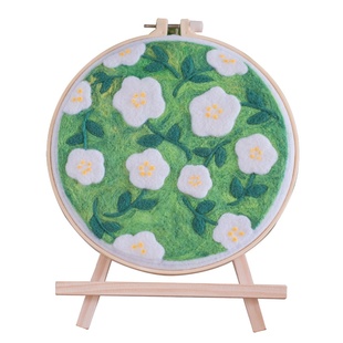 羊毛毡戳戳乐diy材料包情侣手工礼物治愈ins风家居摆件相框装饰画