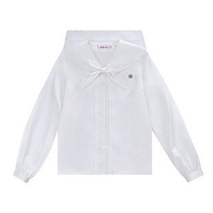 樱花家族jk白色衬衫【告白信】学院风制服日系原创长袖中长款女